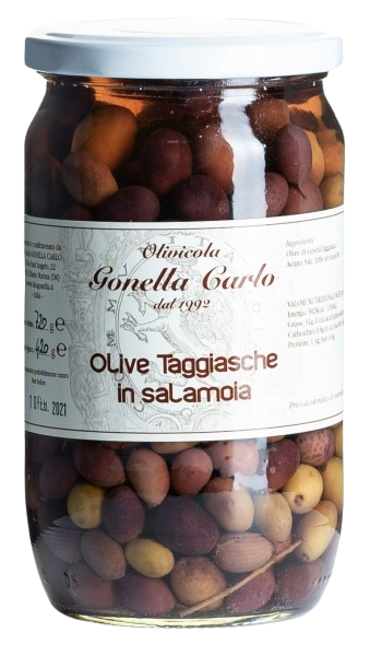 Führt Perrone In Bonn Taggiasca Oliven Taggiasca Oliven in Salzlake 200g - casa olivino